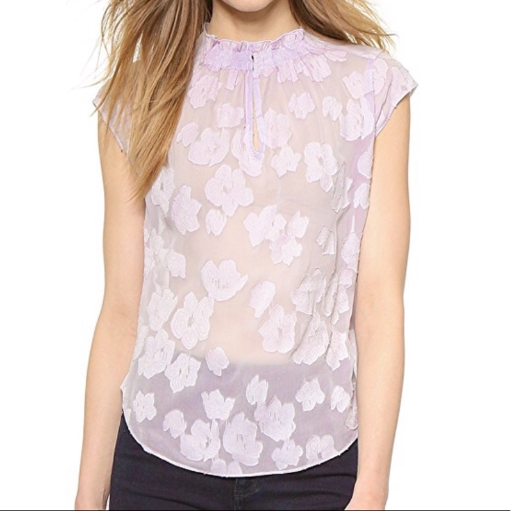 Rebecca Taylor sleeveless floral top